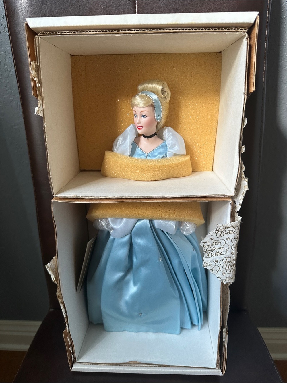 Franklin Mint Heirloom Cinderella Porcelain Doll